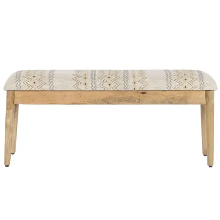 Bench Home ESPRIT Beige Multicolour Mango wood 113 X 35 X 45 CM